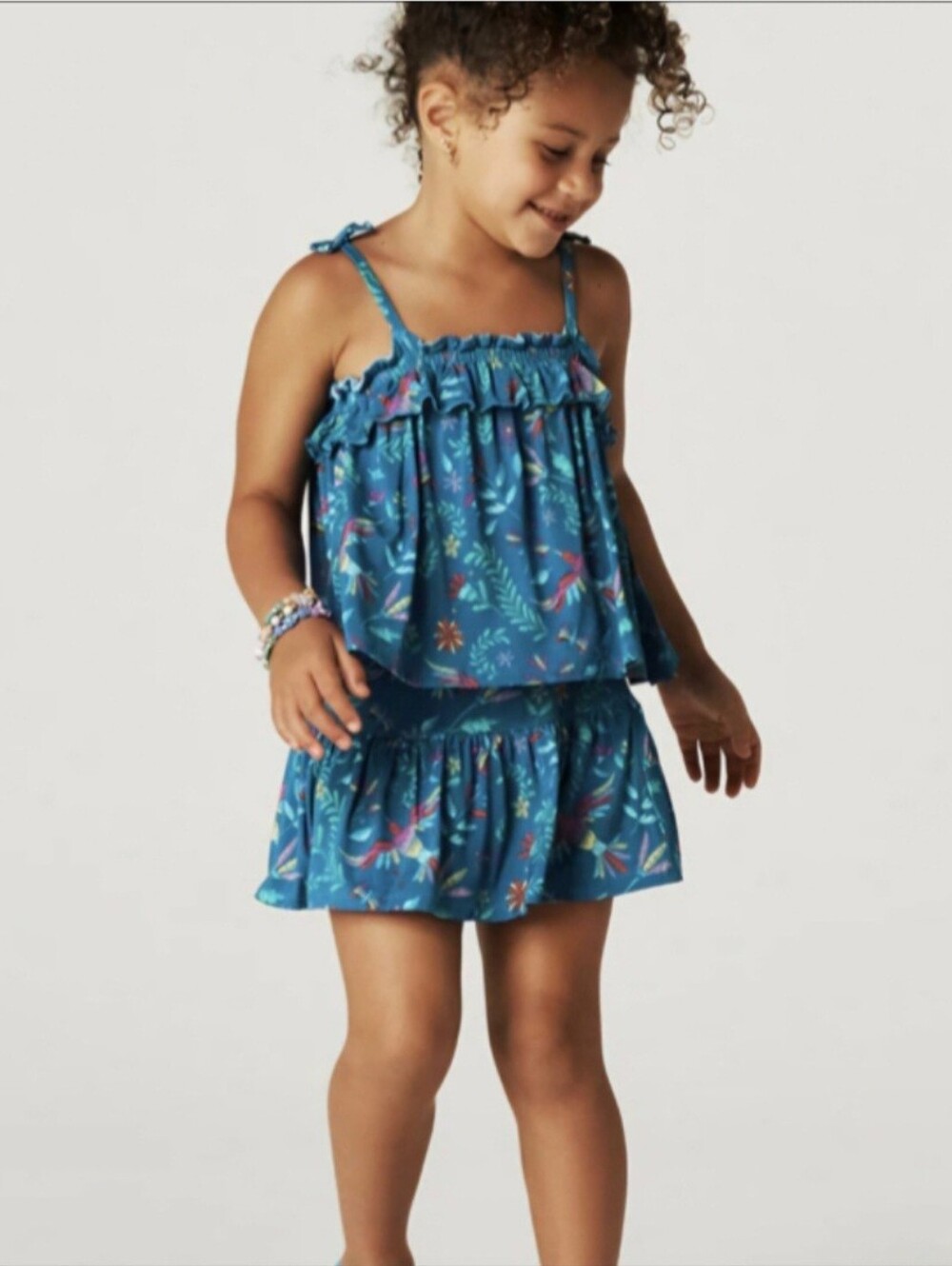 Posh Peanut Svala Ruffled Tank & Skirt 3T/4T NWT